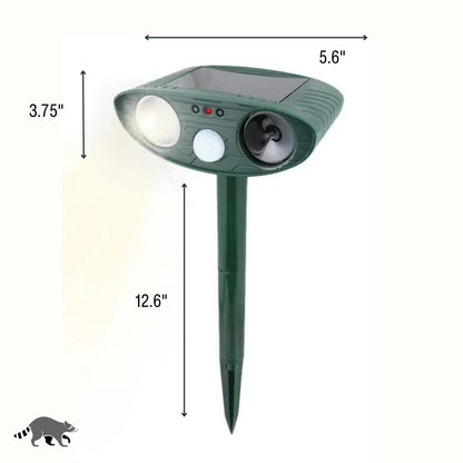 Solar-Powered Ultrasonic Raccoon Repeller